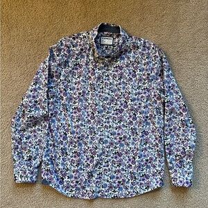 Men’s Large Express Slim Dress Shirt, Soft Wash